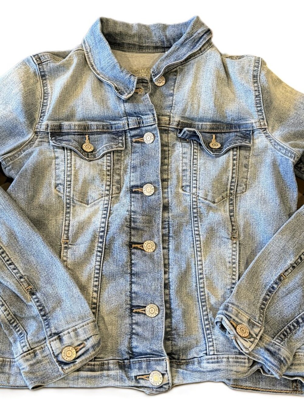 Levi Strauss Signature Gold Women’s Medium Wash Denim Jacket Size Small VGUC